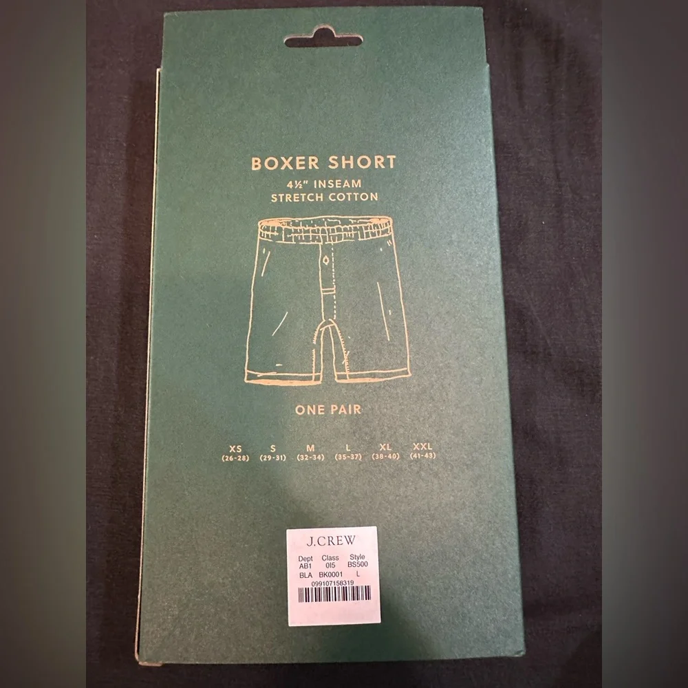 J.Crew Green Boxer Shorts